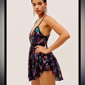 Ariana Sequin Party Dress | For Love & Lemons | NWT | Size Small